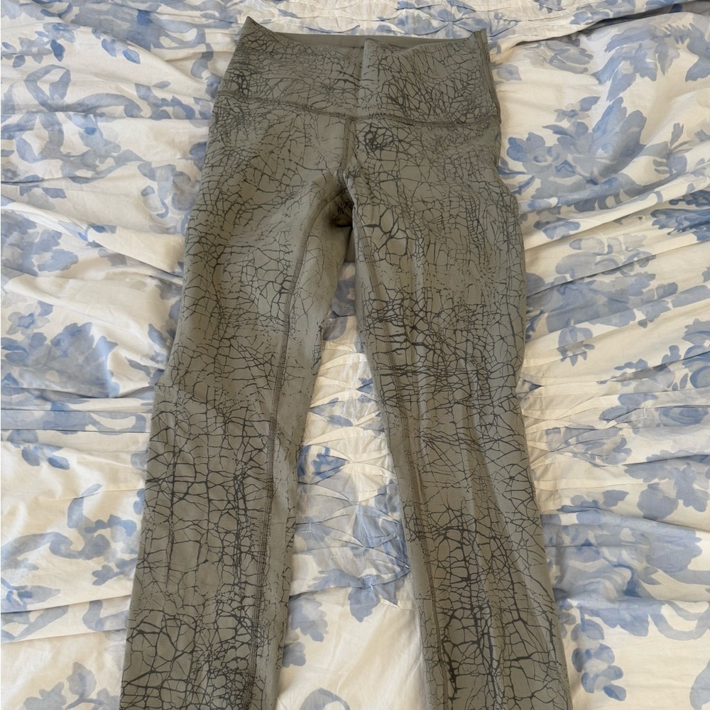 Lululemon Green Patterned Leggings
